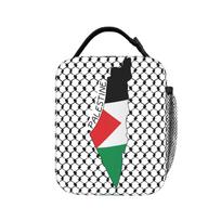 0 Palestine Flag Map Kufiya Hatta Lunch Bag Kawaii Lunch Box Office Portable Insulated Thermal Lunch Bags For Adult Cooler Bag One Size