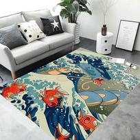 Japanese &Card Retro Charizard Area Carpet for Living Room Home Decor Sofa Table Rug Chair Floor Mat Gift 50X80cm