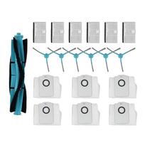 Side Brush Filter Dust Bags Kit for Cecotec For Conga 9590 9990 Ultra Power AI white