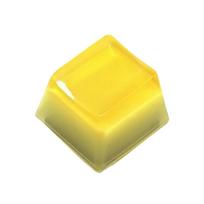 1PC Resin Backlit Keycap Mechanical Keyboards Keycap 3D Jelly Drop Glues Puddings Translucent Keycap geltona