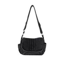 Large Capacity Retro Denim Bag Women's Small Square Bag Mobile Phone Shoulder Crossbody Bag juoda