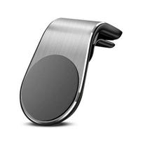 Magnetinis telefono stovas laikiklis L tipo automobilinis laikiklis išmaniesiems telefonams Universalus valdymas viena ranka Mobiliojo telefono laikiklis 1pc sidabras