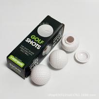 Golf Ball Shaped Shot Glass Set Single OPP package