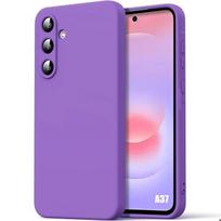 Case for Samsung Galaxy A37 5G, Liquid Silicone Slim Shockproof Scratch-Resistant Purple violetinė
