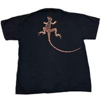 Vintažinis Marlboro Geckas 90s Cigarečių RARE Single Stitch Marškinėlis REPRINTAS L black