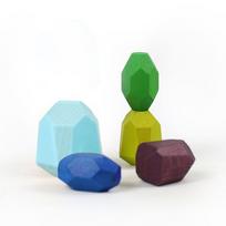 Wooden Sorting Stacking Rocks Stones Sensory Toddler Playthings Learning Montessori Playthings Building Blocks Game Ideal for Children Birthday Gifts