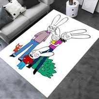 2025 New Simon the Rabbit Carpet Rug for Living Room Bedroom Home Sofa Decoration,Kids play Non-slip Floor Mat157 40x60cm( 15x23in )