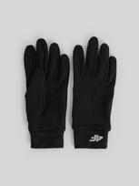 4F Megztos Touch Screen unisex pirštinės - juodos S