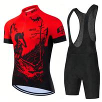 Vyriškas dviračių maillot Mtb dviračių drabužiai Vyriškos dviračių kelnės Dviračio maillot rinkiniai Šortai su petnešėlėmis Kalnų dviračiai Sportiniai dviračiai Vasara S red