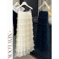 Spring and summer gentle wind mesh layer cake skirt girl new temperament thin medium and long fluffy fairy skirt One size fits all