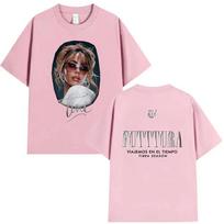 Singer Tini Stoessel Futtura Tour 2026 Graphic T Shirts Men Women Fans Fashion Pop Clothing T-shirt Retro Cotton Tees 4XL