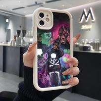999 B-Juice W-WRLD Phone Case For IPhone Air 17 Pro Max 16 E 15 14 Pro Max 13 12 11 Mini Plus Soft Silicone White Cover iPhone 15 Pro Max