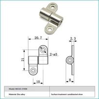 1/2Pcs 360 Degree Rotation Angle Positioning Mini Metal Torque Shaft Positioning Stop Damper Hinge Hardware Accessories S Right