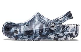 Crocs Beach Marble Unisex Black White Sandals 'Black White' 206867-103 38-39 gray