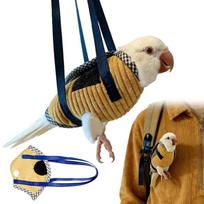 Parrots Travel Carrier Bag Anti-Escape Birds Backpack Breathable Mesh Lightweight Design Restrained Vest For Budgie Cockatiel L