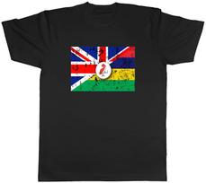 UK & Mauritius Flag Country Mens Unisex T-Shirt Tee Gift XXXL