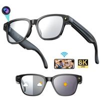 L801 Smart AI Glasses with 8MP HD Camera Video Recording WIFI Transmission Real-time Translation Smart Wearable Headset Anti-blue light lenses juoda