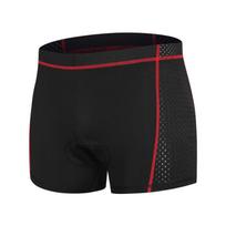 Kvėpuojantys vyriški dviratininko šortai su paminkštinimu ir dideliu elastingumu 3XL black
