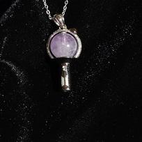 BTS ARMY Bomb Necklace for Fans, K-pop Inspired Choker, Women's Fandom Jewelry less gray