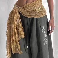 Jazz dance fart curtain hip scarf, exotic ethnic style shawl scarf, multi-functional belt accessories retro niche waist chain
