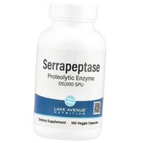 Serrapeptazė, serrapeptazės proteolitinis fermentas 120000, „Lake Avenue Nutrition“ 180 vegetariškų kapsulių (72572004) 180vcaps