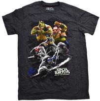 Teenage Mutant Ninja Turtles Mens TMNT Out Of The Shadows Shirt New S XL black