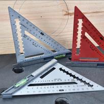 High precision Carbon Steel Triangles Ruler Removable Angle Adjustment Woodworking Triangles Ruler Portable Practical tamsiai pilka spalva