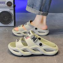 2025 Summer Men Massage Slippers Slides Indoor Outdoor Sandals Beach Casual Shoes Soft Sole Slides Men Flip-flops Men's Sandals 38-39 balta