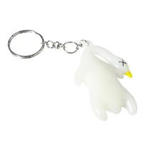 Uv Color Changing Duck Pendant for Car Rearview Mirror Decoration Funny Animal Keychain Ornament Bag Accessory 1