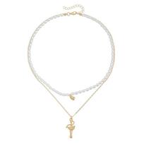 Dancer Pendant Necklace Adjustable Jewelry For Various Outfits Imitation Pearls Designs 1