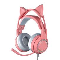 Cat r Hdphones with Noise Reduction Mic for Girls All Wrapped rcups Wired Over r Gaming Hdset for PC