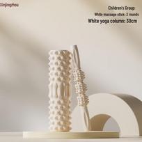 Yoga Column & Foam Roller Set white