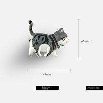 Single Hole Furniture Handle Resin Knob New Cartoon Cat Shape Drawer Knobs 10