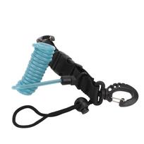Diving Camera Lanyard Quick Release Buckle Stainless Steel Wire Spring Coiled Camera Lanyard for Light Tool