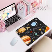 Solar System Puzzle Small Mouse Pad Thickened Mouse Pad Pad Desktop Computer Keyboard Wireless Boy Girl Gift for CS DOTA 200x200x2mm