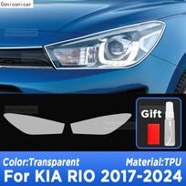 Car Headlight Protection Transparent Anti-Scratch Protective Film TPU Stickers For KIA RIO 2017-2024  Accessories Transparent