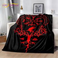 Viking Norse Mythology God Loki Soft Plush Blanket,Flannel Blanket Throw Blanket for Living Room Bedroom Bed Sofa Office Cover 75x90cm