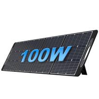 OUKITEL PV100 100W nešiojama saulės panelė, IP68 atspari vandeniui, sulankstoma saulės panelė su 21V išvestimi, saulės panelės stovyklavimui, kemperiui ir ekstremalioms situacijoms juoda