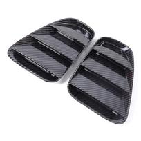 For Fiat 500 Abarth 595 695 2016-2026 ABS Carbon Fiber/Black Rear Tail Light Cover Decorative Sticker Car Exterior Accessories