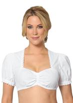 Bavariškas Oktoberfest moteriškas baltas Dirndl marškinis S beige