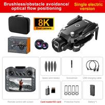 V156 Max Mini Drone 4K Professional HD Camera with Large Screen 2.4G WIFI FPV Dron Brushless Optical Flow Hover Folding Quadcopter  1 battery juoda