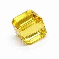 Natural Topaz Yellow Cube Cut CERTIFIED 148.40 Ct Loose Gemstone Huge Size 23.8 mm approx geltona