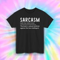 Sarcasm Definition Shirt Funny Smart Humor Joke Graphic Tee S-5XL 3XL