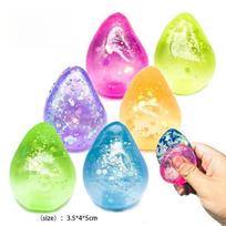 Water Drop Maltose Stress Relieving Ball Pinching Toy Soft Transparent Silicone Stress Relief Squeeze Adult Kids Toy Ball No Box pink