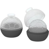 2PCS Silicone Soccer Ice Cube Mold Non-stick Soft Football Ice Tray Dust Cover Easy To Release Ice Ball Maker Refrigerator pilka