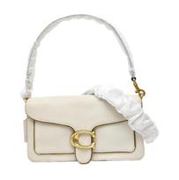 [Naudotas] Katytės 26 Baltos Odos Crossbody Rankinė Rankinė Ant Peties Auksinė Furnitūra Nuimama Rankena - Labai Geros Būklės #S64DQK ONE SIZE
