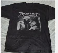 Aphex Twin T-shirt juoda, trumpomis rankovėmis, unisex XL gray