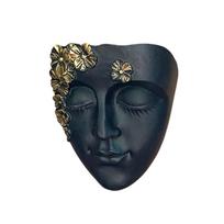 Artistic Resin Wall Hanging Planter Face Shape Wall Mounted Flower Pot for Small Gardens And Balconies juoda