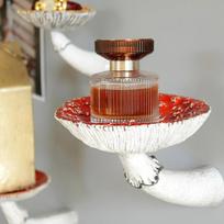2025 Creative Resin Mushroom-Hanging Shelf Wall Floating Shelf Mushroom-wall Shelf Creative Storage Shelf Ornament Home Decor
