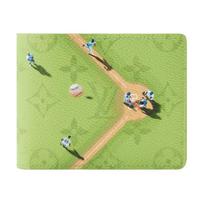 Louis Vuitton Slender Classic Monogram Coated Canvas Wallet Men wallet Light-Green M2A341 Box(Basic Set+Box)